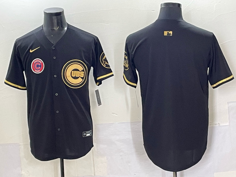Men Chicago Cubs blank black Nike MLB 2025 Jersey 002->chicago cubs->MLB Jersey